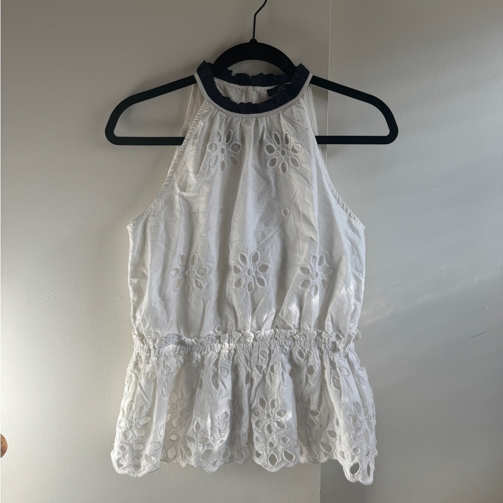 Jcrew Eyelet tank top
